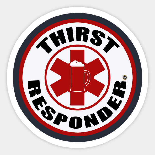 Thirst Responder Sticker by BrewWears